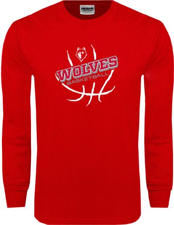Newberry Long Sleeve T Shirt Basketball Design - ONLINE ONLY